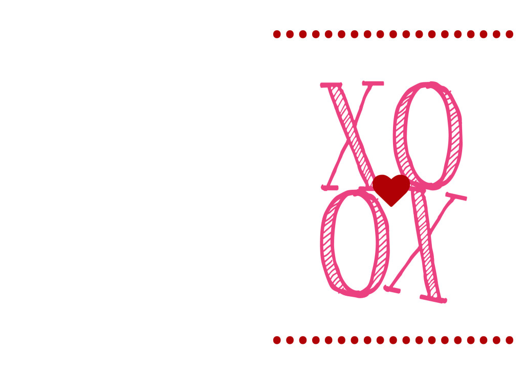 Philly XOXO Valentine Printable